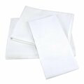 Kd Bufe T-180 Elite Cotton Blend Flat Sheet, White - Medium - Queen Size, 6PK KD3179311